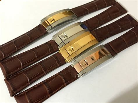 classic rolex leather strap|rolex leather strap replacement.